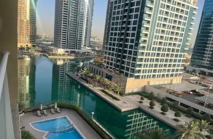 Apartment - Studio - 1 Bathroom for rent in Lake View Tower - JLT Cluster B - Jumeirah Lake Towers - Dubai
