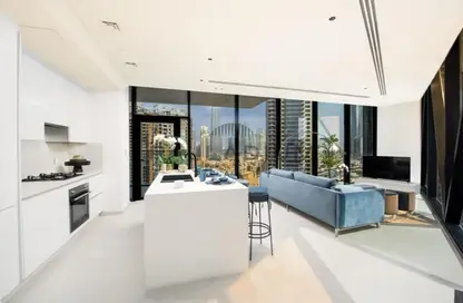 Living Room image for: Apartment - 2 Bedrooms - 2 Bathrooms for sale in Marquise Square Tower - Business Bay - Dubai, Image 1