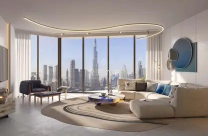 Living Room image for: Apartment - 1 Bedroom - 1 Bathroom for sale in City Center Residences - Downtown Dubai - Dubai, Image 1