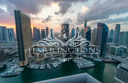 Apartment - 3 Bedrooms - 4 Bathrooms for rent in Bay Central West - Bay Central - Dubai Marina - Dubai