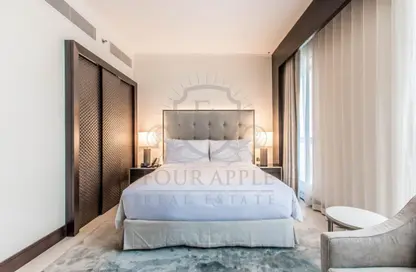 صورة لـ غرفة- غرفة النوم شقة - غرفة نوم - 2 حمامات للايجار في فندق برج ليك - العنوان داون تاون - دبي وسط المدينة - دبي ، صورة رقم 1