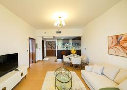 Living / Dining Room image for: Apartment - 1 bedroom - 2 bathrooms for rent in Al Rayyana - Khalifa City - Abu Dhabi, Image 1