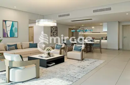Living / Dining Room image for: Apartment - 2 Bedrooms - 2 Bathrooms for sale in Radiant Square - City Of Lights - Al Reem Island - Abu Dhabi, Image 1