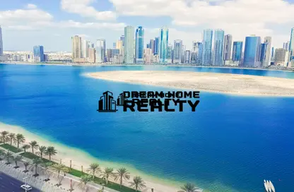 Apartment - 2 Bedrooms - 2 Bathrooms for rent in Palm Tower - Al Khan Lagoon - Al Khan - Sharjah