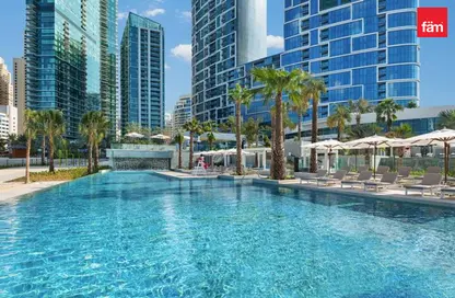Apartment - 1 Bedroom - 2 Bathrooms for rent in Jumeirah Gate Tower 2 - The Address Jumeirah Resort and Spa - Jumeirah Beach Residence - Dubai