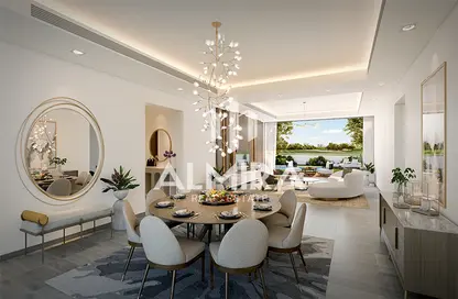 Living / Dining Room image for: Duplex - 4 Bedrooms - 5 Bathrooms for sale in The Magnolias - Yas Acres - Yas Island - Abu Dhabi, Image 1