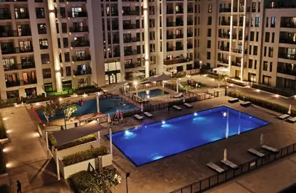 Pool image for: Apartment - 1 Bedroom - 1 Bathroom for rent in Hayat Boulevard-1A - Hayat Boulevard - Town Square - Dubai, Image 1