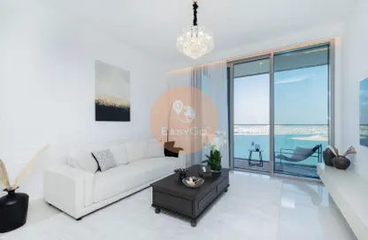 Living Room image for: Apartment - 2 Bedrooms - 2 Bathrooms for rent in Beach Isle - EMAAR Beachfront - Dubai Harbour - Dubai, Image 1