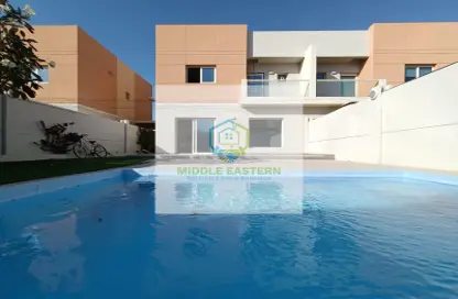 Pool image for: Apartment - 3 Bedrooms - 4 Bathrooms for rent in Manazel Al Reef 2 - Al Samha - Abu Dhabi, Image 1