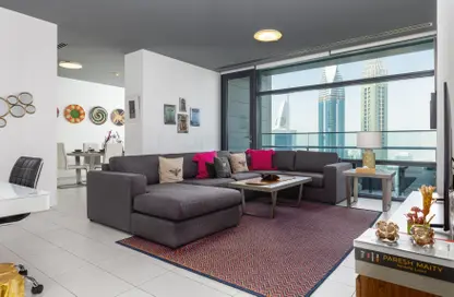 صورة لـ غرفة المعيشة شقة - 2 غرف نوم - 2 حمامات للايجار في برج إندكس - مركز دبي المالي العالمي - دبي ، صورة رقم 1