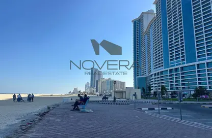 Apartment - 2 Bedrooms - 2 Bathrooms for sale in Corniche Tower - Ajman Corniche Road - Ajman