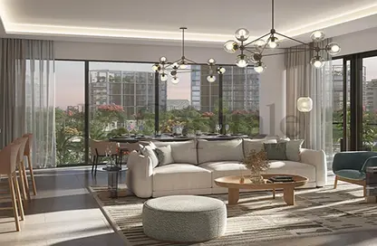 Living Room image for: Apartment - 3 Bedrooms - 4 Bathrooms for sale in Thyme Central Park - Central Park at City Walk - City Walk - Dubai, Image 1