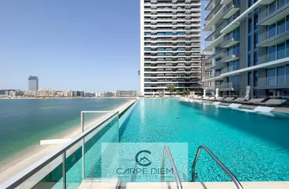 Pool image for: Apartment - 1 Bedroom - 1 Bathroom for rent in Beach Isle - EMAAR Beachfront - Dubai Harbour - Dubai, Image 1