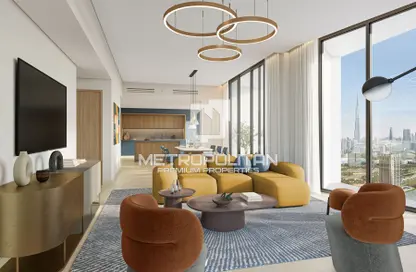 Living Room image for: Apartment - 1 Bedroom - 2 Bathrooms for sale in Design Quarter - Dubai Design District - Dubai, Image 1