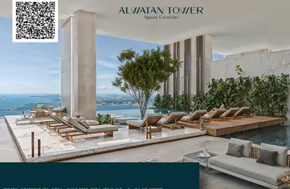 شقة - 2 غرف نوم - 3 حمامات للبيع في مساكن كورنيش عجمان - طريق كورنيش عجمان - عجمان