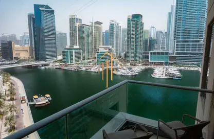 Apartment - 2 Bedrooms for rent in Beauport Tower - Marina Promenade - Dubai Marina - Dubai