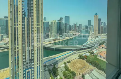 شقة - غرفة نوم - 2 حمامات للايجار في برج نورا - مدينة الحبتور - الخليج التجاري - دبي