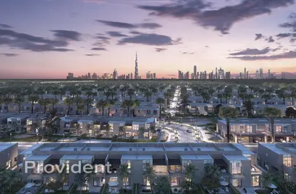 Outdoor Building image for: Townhouse - 4 Bedrooms - 5 Bathrooms for sale in The Fields at D11 - MBRMC - District 11 - Mohammed Bin Rashid City - Dubai, Image 1
