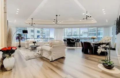 Apartment - 4 Bedrooms - 5 Bathrooms for rent in Horizon Tower - Dubai Marina - Dubai