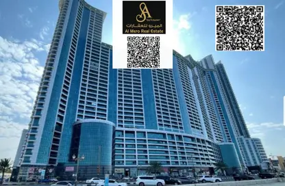 Apartment - 1 Bedroom - 2 Bathrooms for rent in Ajman Corniche Residences - Ajman Corniche Road - Ajman