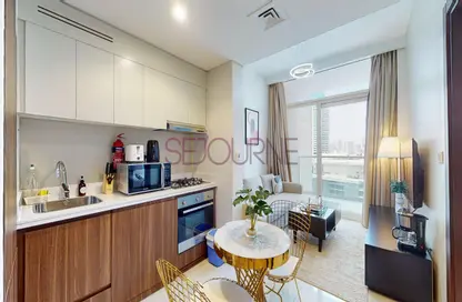 Kitchen image for: Apartment - 1 Bedroom - 1 Bathroom for rent in Reva Residences - Business Bay - Dubai, Image 1