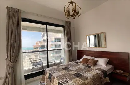 Room / Bedroom image for: Apartment - 1 Bedroom - 1 Bathroom for rent in Escan Tower - Dubai Marina - Dubai, Image 1
