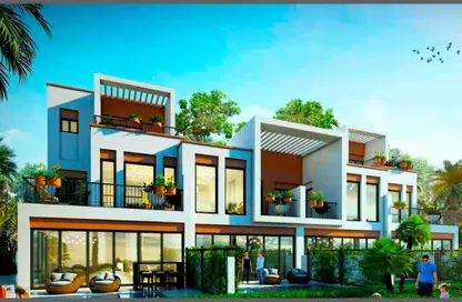 Townhouse - 4 Bedrooms - 4 Bathrooms for sale in Costa Brava 1 - Costa Brava at DAMAC Lagoons - Damac Lagoons - Dubai