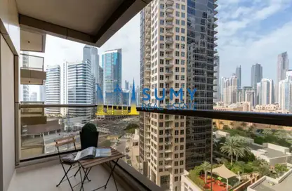 صورة لـ شرفة شقة - غرفة نوم - 2 حمامات للبيع في برج ايليت ريزيدينس - دبي وسط المدينة - دبي ، صورة رقم 1