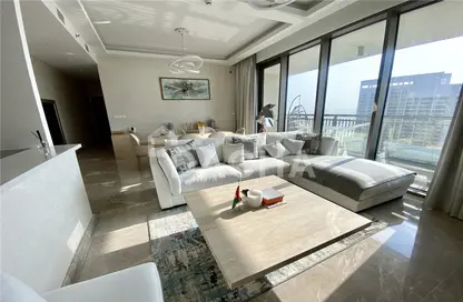 Living Room image for: Apartment - 2 Bedrooms - 3 Bathrooms for sale in Creekside 18 A - Creekside 18 - Dubai Creek Harbour (The Lagoons) - Dubai, Image 1