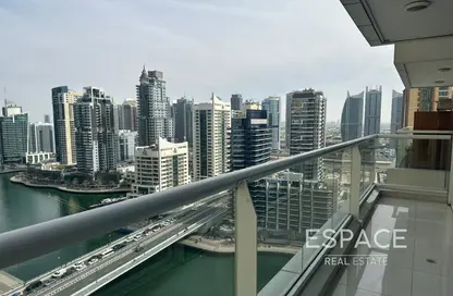 شقة - غرفة نوم - 2 حمامات للايجار في برج كنتننتال - دبي مارينا - دبي