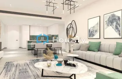 Living / Dining Room image for: Apartment - 3 Bedrooms - 5 Bathrooms for sale in Sea La Vie - Yas Bay - Yas Island - Abu Dhabi, Image 1