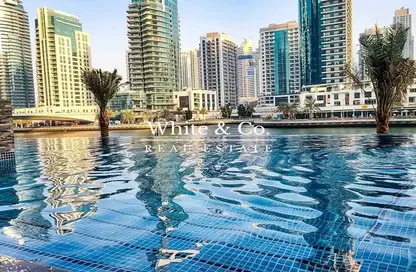 صورة لـ حوض سباحة شقة - غرفة نوم - 1 حمام للبيع في برج سانيبال - بارك أيلندز - دبي مارينا - دبي ، صورة رقم 1