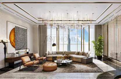 Living Room image for: Apartment - 4 Bedrooms - 4 Bathrooms for sale in Exquisite Living Residences - Burj Khalifa Area - Downtown Dubai - Dubai, Image 1