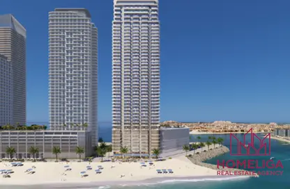 Apartment - 2 Bedrooms - 2 Bathrooms for sale in Beachgate by Address - EMAAR Beachfront - Dubai Harbour - Dubai