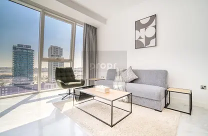 Living Room image for: Apartment - 1 Bedroom - 1 Bathroom for rent in The Pad - Business Bay - Dubai, Image 1