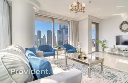 Apartment - 2 Bedrooms - 3 Bathrooms for rent in Boulevard Point - Downtown Dubai - Dubai