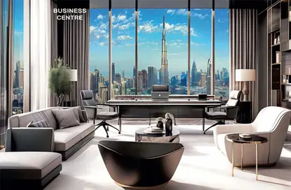 Living Room image for: Apartment - 1 Bathroom for sale in Bayz101 by Danube - Business Bay - Dubai, Image 1