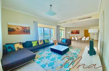 Apartment - 2 Bedrooms - 4 Bathrooms for rent in Al Das - Shoreline Apartments - Palm Jumeirah - Dubai