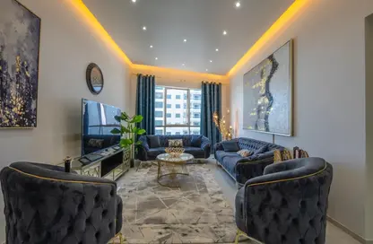 Apartment - 2 Bedrooms - 3 Bathrooms for rent in Beach Tower 1 - Al Khan Lagoon - Al Khan - Sharjah