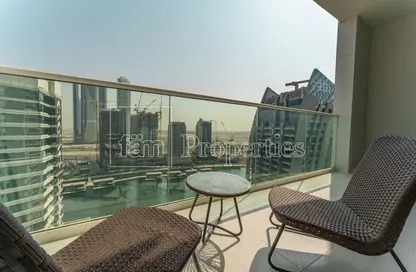 صورة لـ شرفة شقة - غرفة نوم - 1 حمام للايجار في مساكن ريفا - الخليج التجاري - دبي ، صورة رقم 1