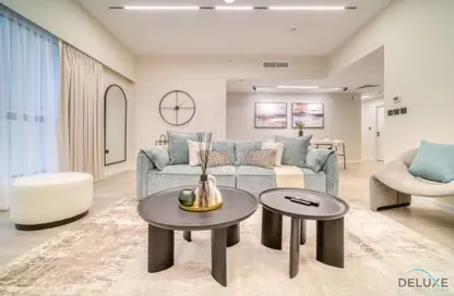 Living Room image for: Apartment - 2 Bedrooms - 2 Bathrooms for rent in Sadaf 7 - Sadaf - Jumeirah Beach Residence - Dubai, Image 1