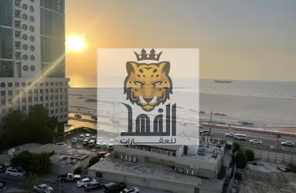 Apartment - 1 Bedroom - 2 Bathrooms for rent in Ajman Corniche Residences - Ajman Corniche Road - Ajman