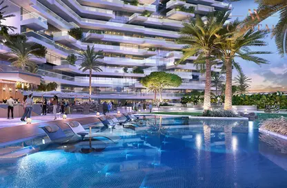 صورة لـ حوض سباحة شقة - غرفة نوم - 1 حمام للبيع في جولف جرينز - داماك هيلز - دبي ، صورة رقم 1