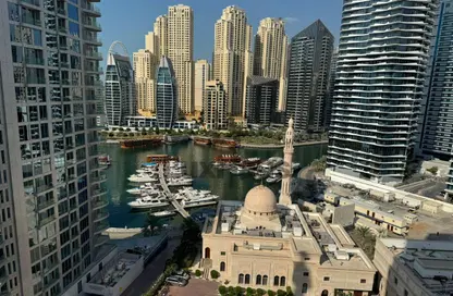 شقة - غرفة نوم - 2 حمامات للايجار في برج مانشستر - دبي مارينا - دبي