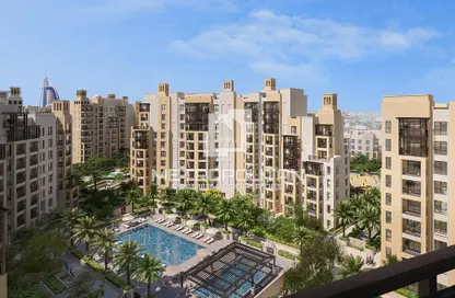 Outdoor Building image for: Apartment - 2 Bedrooms - 3 Bathrooms for sale in Lamaa - Madinat Jumeirah Living - Umm Suqeim - Dubai, Image 1