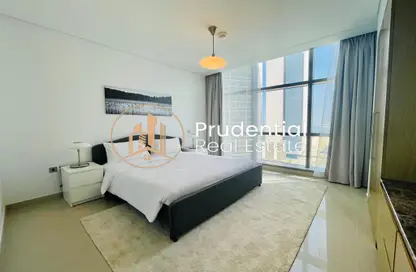 Room / Bedroom image for: Apartment - 1 Bedroom - 2 Bathrooms for rent in Etihad Tower 2 - Etihad Towers - Corniche Road - Abu Dhabi, Image 1