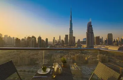 Apartment - 1 Bedroom - 1 Bathroom for rent in Burj Views A - Burj Views - Downtown Dubai - Dubai