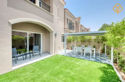 Terrace image for: Townhouse - 3 Bedrooms - 4 Bathrooms for rent in Casa Dora - Serena - Dubai, Image 1