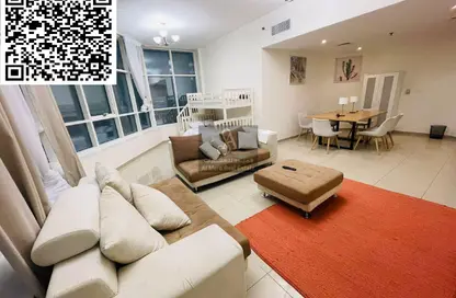 Apartment - 3 Bedrooms - 4 Bathrooms for rent in Ajman Corniche Residences - Ajman Corniche Road - Ajman