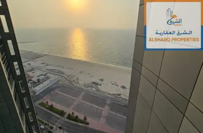 Apartment - 2 Bedrooms - 3 Bathrooms for rent in Ajman Corniche Residences - Ajman Corniche Road - Ajman